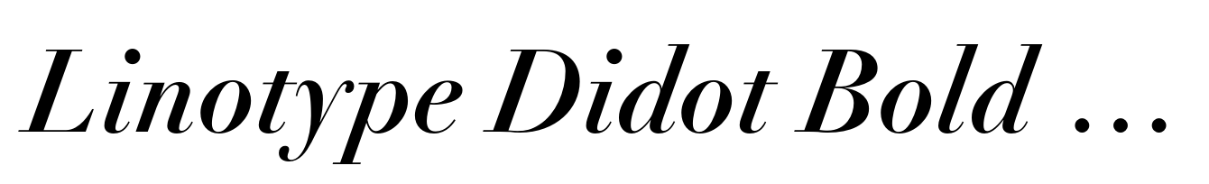 Linotype Didot Bold Italic